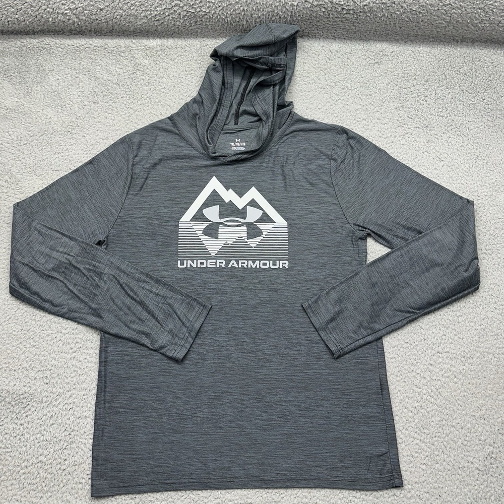 Under Armour Hoodie Shirt Youth Extra Large YXL Hooded Pullover Athletic Outdoor